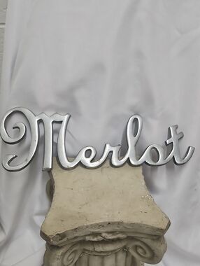 Merlot Metal Wall Decor Sign